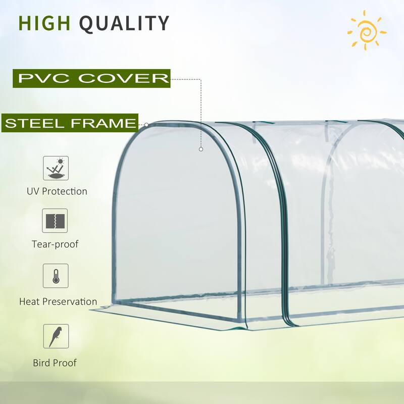 Transparent Pvc Tunnel Greenhouse