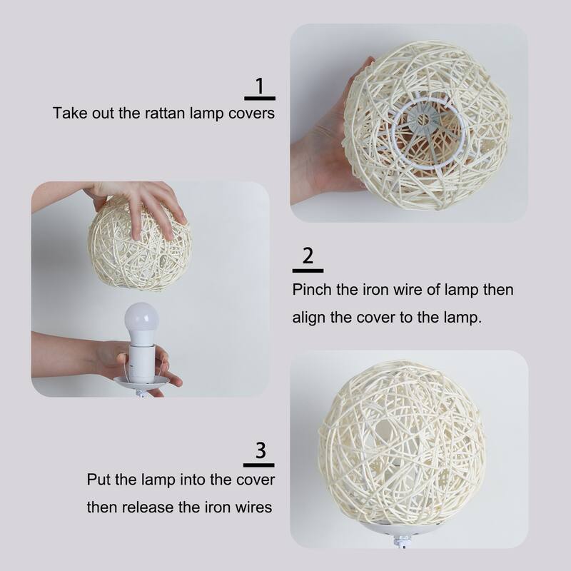 Modern Tree Lantern Creative Floor Lamp Hand-Woven Flower LED Light - 7.9” W x 42” H