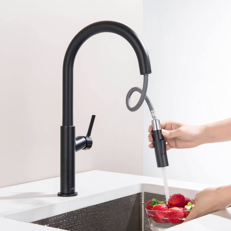Fusion-T Single Handle Pull Down Kitchen Sink Faucet with Soap Dispenser