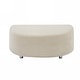 preview thumbnail 2 of 3, Upholstery Cambered Ottoman Combination Sofa Footstool Beige