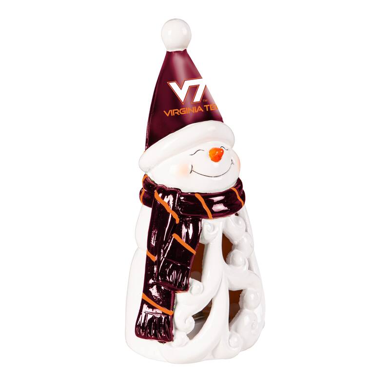 Virginia Tech Snowman LED Garden Statuary, 8"