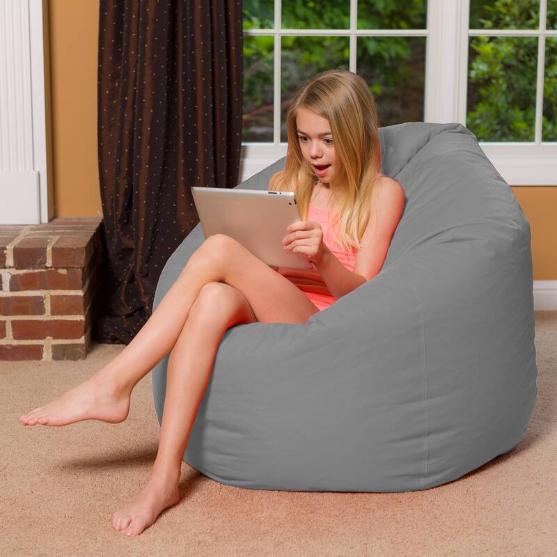 Kids Bean Bag Chair, Big Comfy Chair - Machine Washable Cover