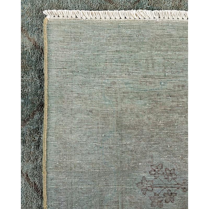 Vibrance, One-of-a-Kind Hand-Knotted Area Rug - Gray, 6' 0" x 8' 10" - 6' 0" x 8' 10"