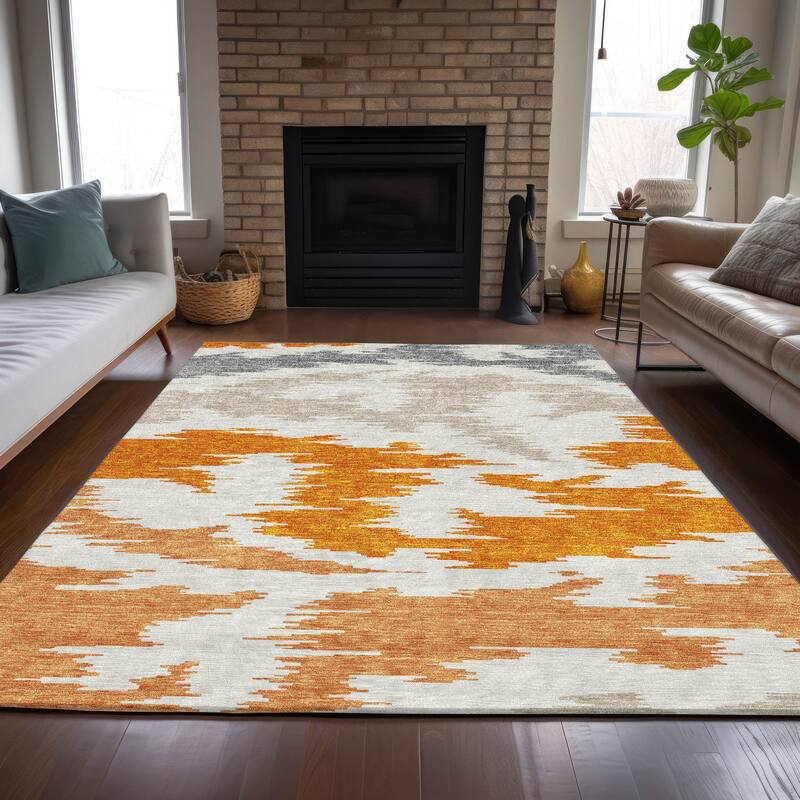 Machine Washable Indoor/ Outdoor Chantille Global Boho Rug
