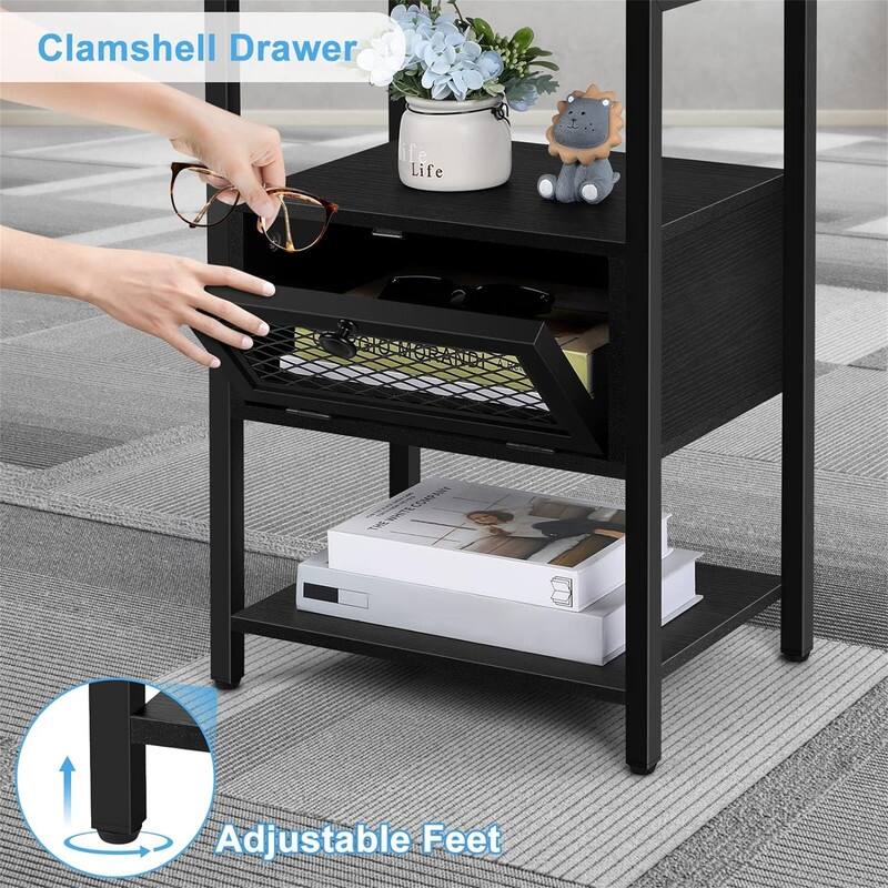 End Table with Charging Station