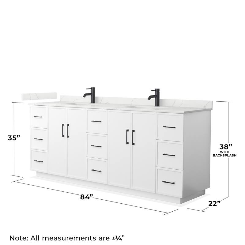 Wyndham Collection WCH7474-84D-QTZ-UNSMXX Elan TK 84" Free Standing