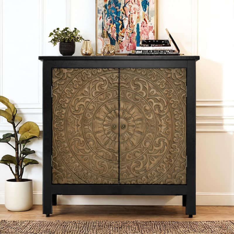2 Door Cabinet, American Furniture, Suitable for Bedroom, Living Room, Study