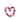 Transpac Cotton 13 in. Valentines Mixed Rosette Heart Wreath - Multi