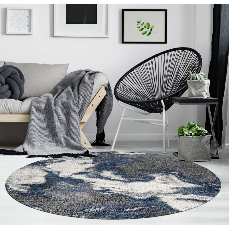 Noori Rug Lux Blake Abstract Modern 2-inch Thick Shag Rug