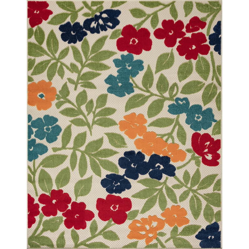 Origin Coastal Floral Indoor/Outdoor Area Rug
