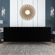 preview thumbnail 16 of 31, Contemporary Flared Arm Tufted Velvet Sofa with Gold Trim Legs