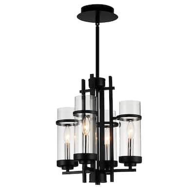 Sierra 4 Light Up Mini Pendant With Black Finish
