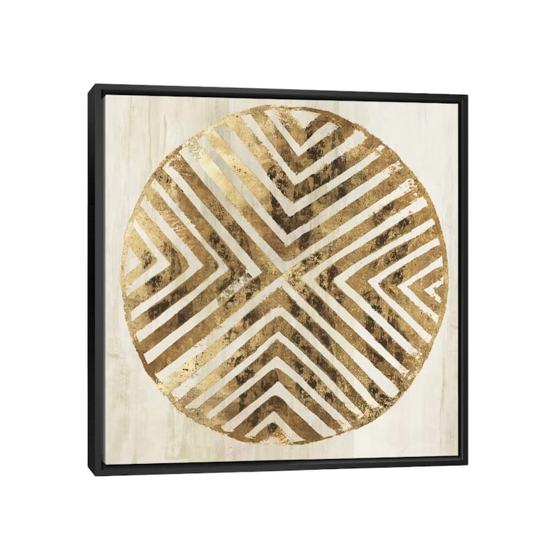 iCanvas "African Lines II" by Eva Watts Framed Canvas Print - 37x37 - Black