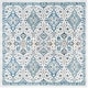 preview thumbnail 43 of 52, SAFAVIEH Evoke Stacie Vintage Boho Shabby Chic Rug 6'7" Square - Ivory/Light Blue - Square