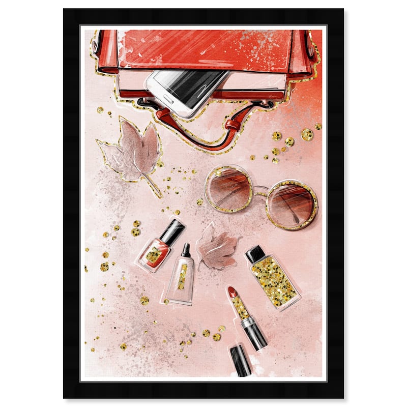 Wynwood Studio Prints Fashion and Glam Fall Books and Glams Red and Scarlet Glam Wall Art Canvas Print