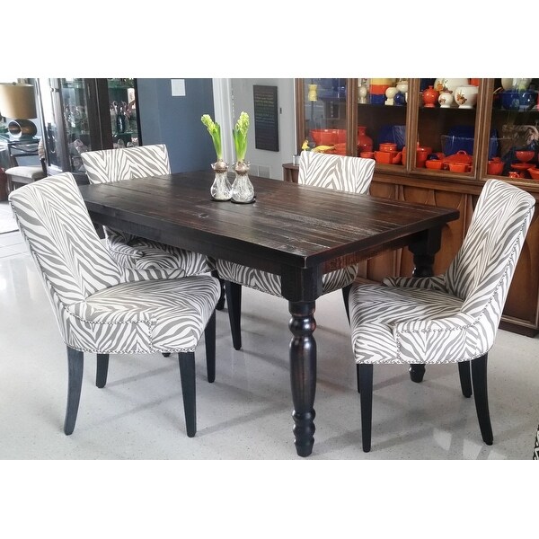Shop Safavieh Dining Lester Grey Zebra Dining Chairs Set Of 2