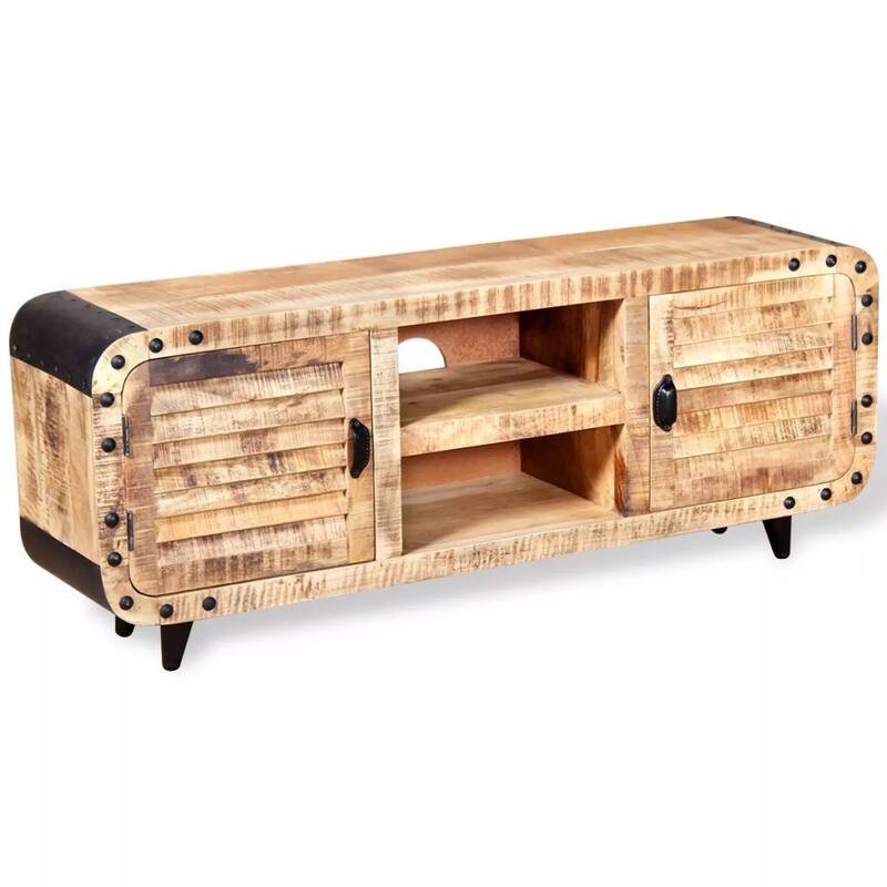 vidaXL TV Stand Rough Mango Wood 47.2"x11.8"x19.7"