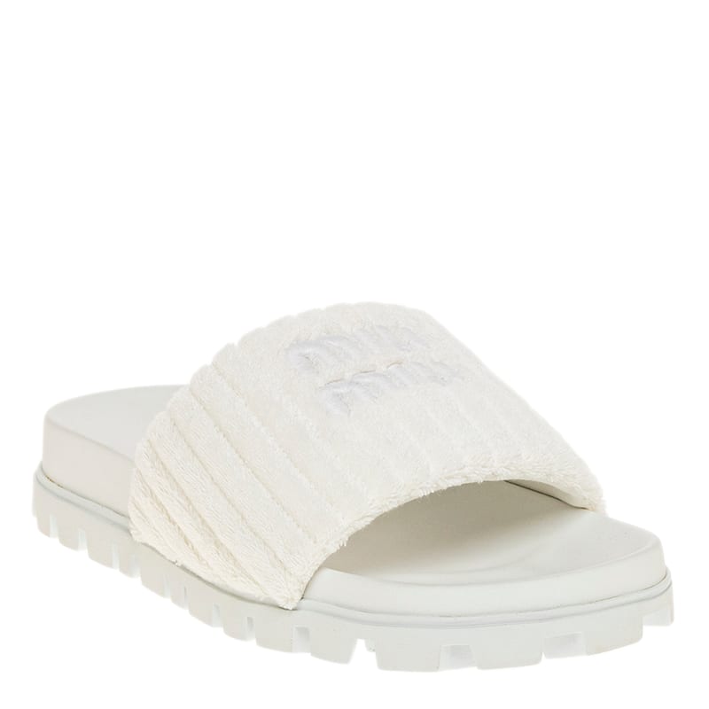 Miu Miu Terry Cloth Slides - 36.5 EU