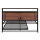 preview thumbnail 41 of 42, Slat Support Bed Frame Metal Platform Bed with Trundle