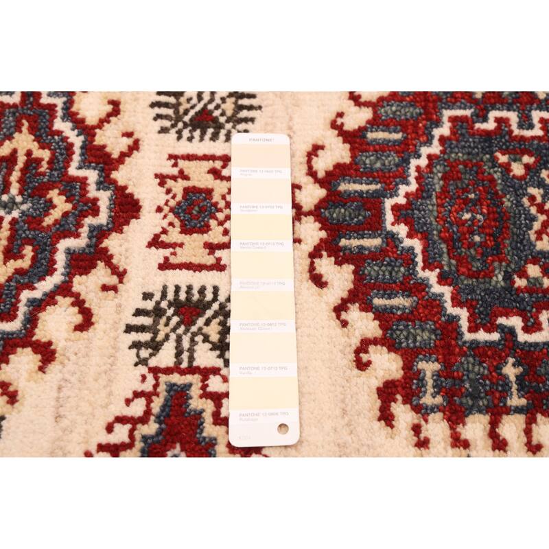 ECARPETGALLERY Hand-knotted Jules Serapi Cream Wool Rug - 2'7 x 7'9