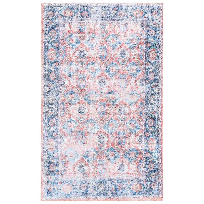 SAFAVIEH Handmade Saffron Carlee Modern & Contemporary Oriental Rust/Blue Cotton