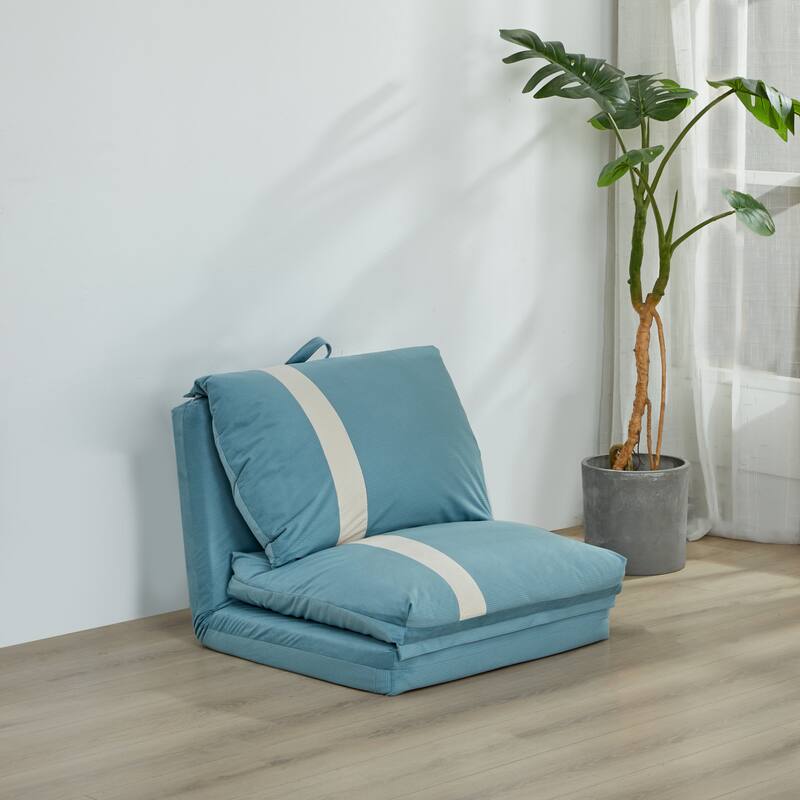 Adjustable Floor Sofa Bed for Adults & Pets - 6-Position Foldable Design with Corduroy Upholstery