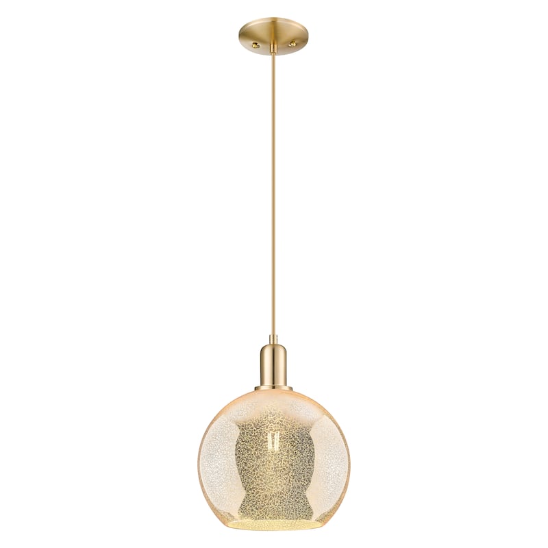 Innovations Lighting Endless Possibilities Arcadia - Athens - 1 Light 10" Cord Hung Mini Pendant - Mercury/Champagne Bronze