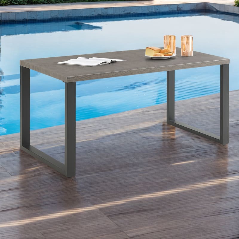 Outdoor Patio Coffee Tables for Garden Backyard - Grey