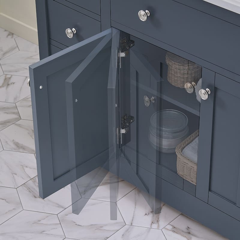 OVE Decors Newcastle 42 in Undermount Single Sink Vanity with Marble Top