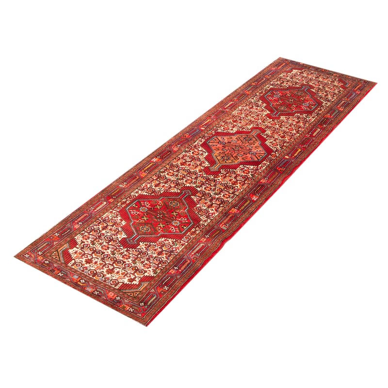 ECARPETGALLERY Hand-knotted Konya Anatolian Red Wool Rug - 2' 9" x 9' 5"