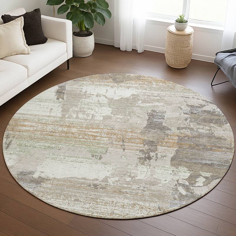 Machine Washable Indoor/ Outdoor Chic Veta Chantille Rug