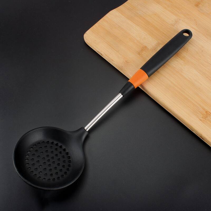 Silicone Skimmer Slotted Spoon Kitchen Stainless Steel Handle - 15" x 4.3"(L*W)