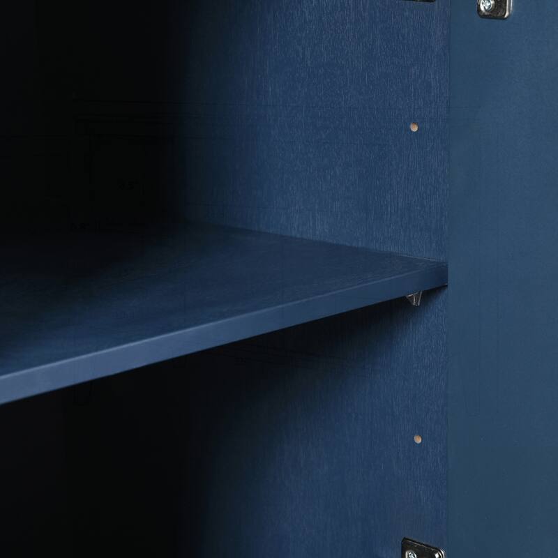 Versatile 4-Door Sideboard with Adjustable Shelves for Home Spaces