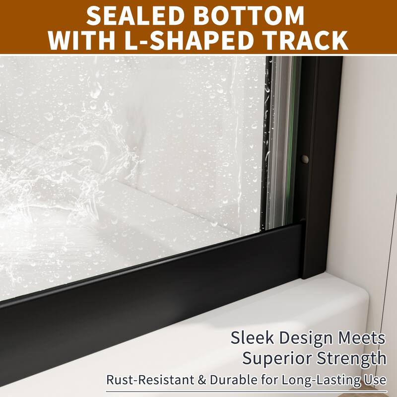 Modland 56-60''x 72'' Glass Shower Door - 56''-60''x 72''