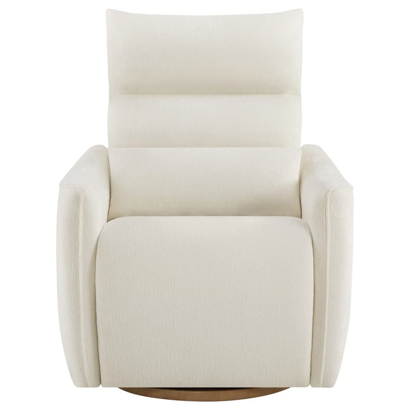 Spruce & Spring Power Swivel Recliner Chair Dual-Motor Nursery Glider with Lumber Pillow