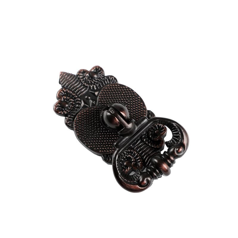 Utopia Alley Vallia Cabinet Ring Pull Knob - Vintage Cabinet Hardware with Hand Finished Oil Rubbed Bronze, 2.6"