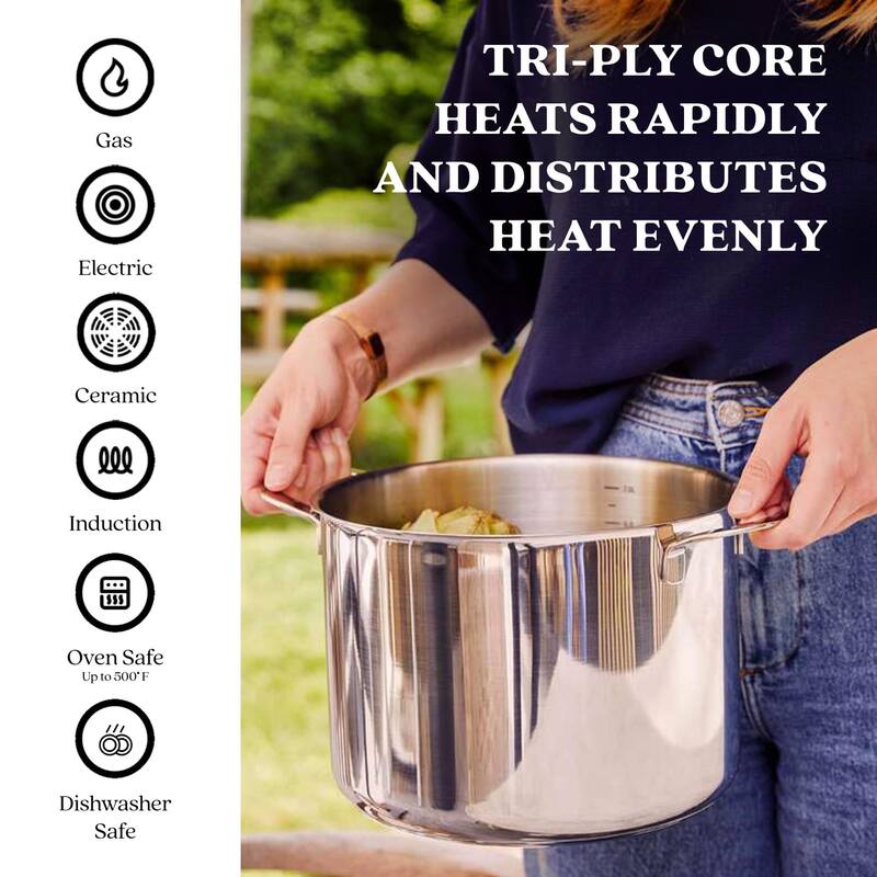 Alva Maestro 5-Ply Stainless Steel Cookware Set - Non-Toxic Pots & Pans