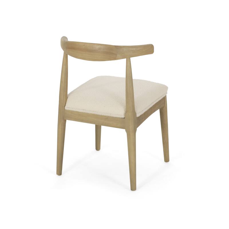 Cortina Fabric and Rubberwood Dining Chairs (Set of 2) by Christopher Knight Home