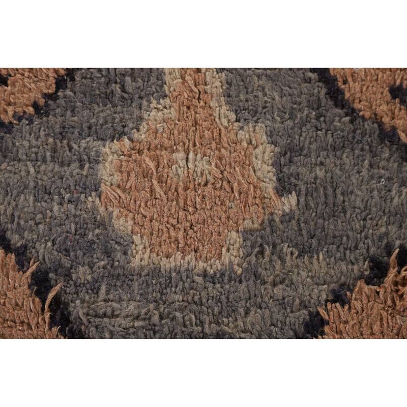 Plush Moroccan Oriental Area Rug Hand-Knotted Wool Carpet - 8'11" x 13'0"