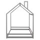 preview thumbnail 21 of 42, Full House Bed with Roof Design, Safe and Fun Sleeping Space for Kids