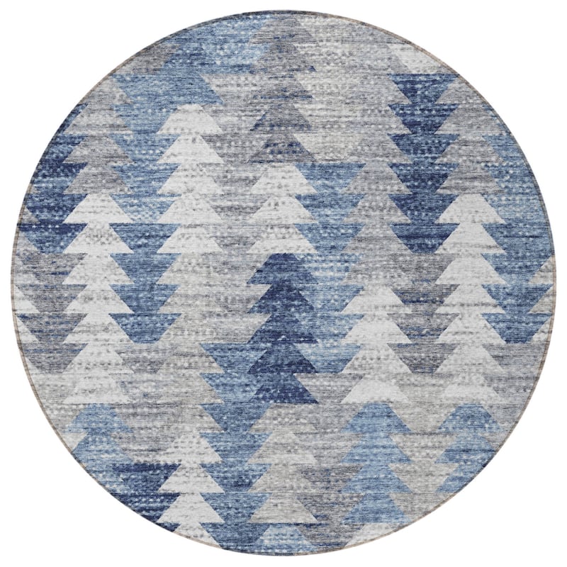 HomeRoots Geometric Transitional Rectangle Outdoor Rug