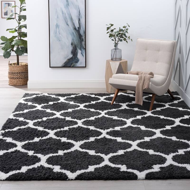 Joy Shag Moroccan Geometric Indoor Area Rug