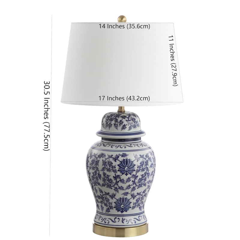 SAFAVIEH Lighting Bavani 30" LED Table Lamp (Set of 2) - 17"x17"x30.5" - 17Wx17Dx31H