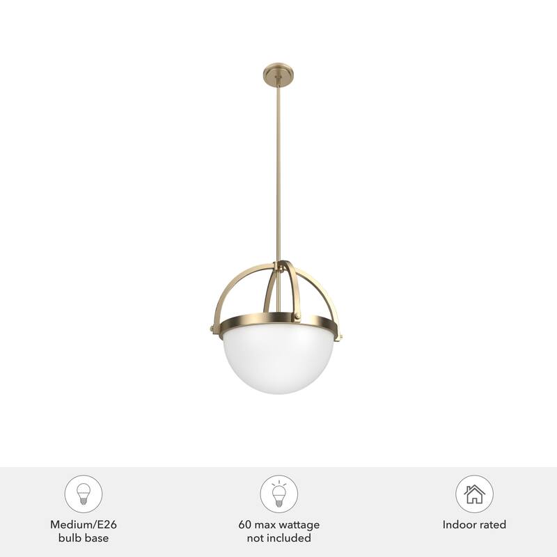 Hunter Wedgefield 3 Light Orb Pendant - Island, Dining Room - Transitional, Contemporary
