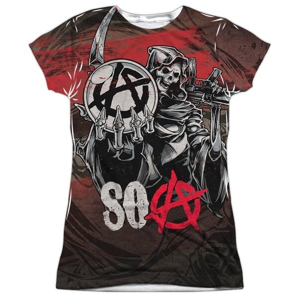 Sons Of Anarchy Reaper Ball Juniors Sublimation Shirt