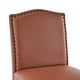 preview thumbnail 16 of 64, Logan Bonded Leather Backed Barstool (Set of 2) by Christopher Knight Home