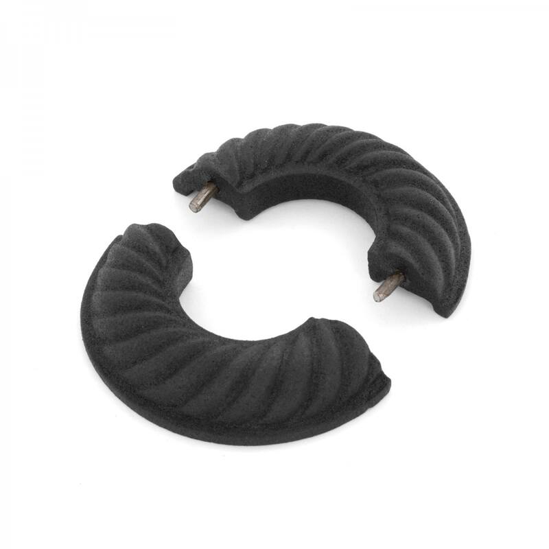 Black Radiator Flange Le Cruller 1" (IPS) pipe flange: 1-3/8" I D; 3-1/8" O D Renovators Supply