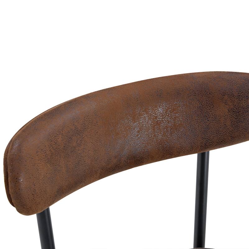Fashionable and Comfortable - Two Sets of Ergonomic High Legged Bar Chairs, With Breathable Fabric Cushions .Pack two in one box