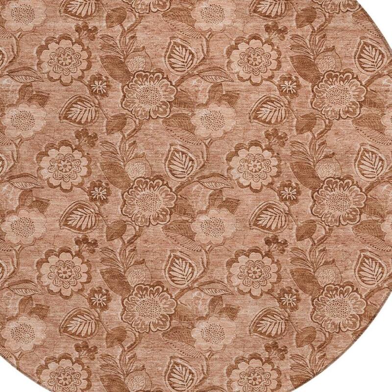 HomeRoots Floral Transitional Rectangle Outdoor Rug