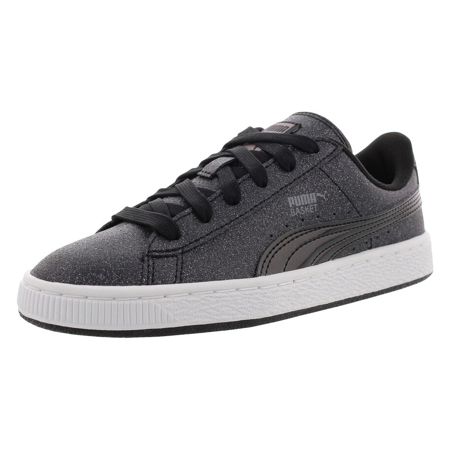 Shop Puma Basket Holiday Glitz Casual Girl S Shoes Size